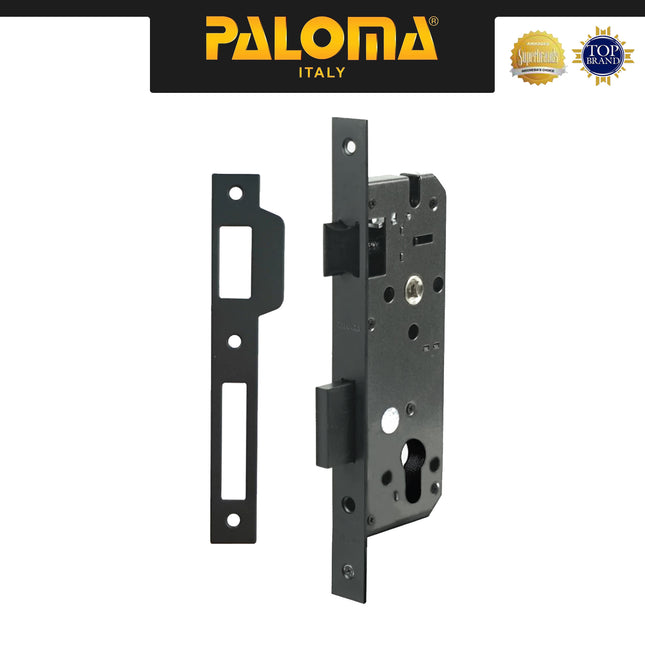 Bodi Kunci Set PALOMA MSP 1128 Mortise Lock Body Kunci Set Cylinder Kunci Pintu Stainless Steel SUS 304 SUS304 Matte Black Hitam