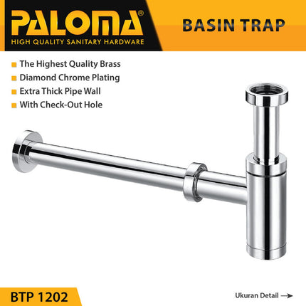PALOMA BTP 1202 Sifon Wastafel Bottle Trap Pembuangan Botol Siphon