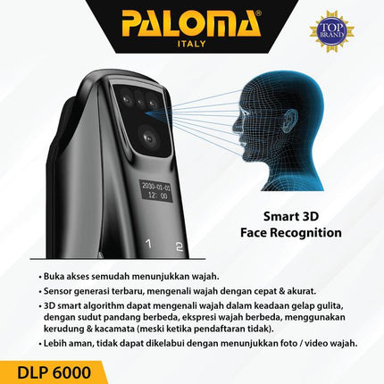 PALOMA DLP 6000 Digital Lock Smart Home Kunci Pintu Door Handle WiFi