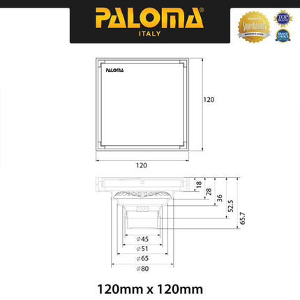 PALOMA FDP 9102 Floor Drain Strainer Saringan Got Kamar Mandi Anti Bau