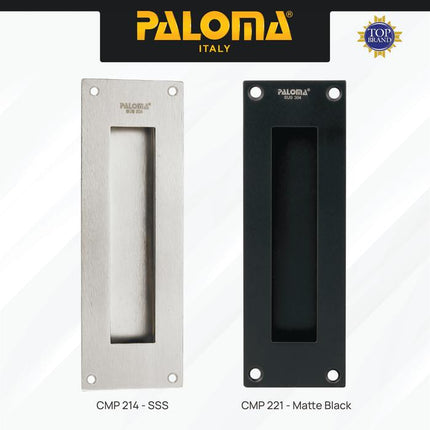 PALOMA Gagang Pintu Door Handle Sliding Comen Flush Tanam Geser Square Kotak 15 cm Stainless Steel SUS 304 Gold Chrome Silver Antique Black Emas Abu Antik Hitam CMP 213 CMP 214 CMP 215 CMP 221