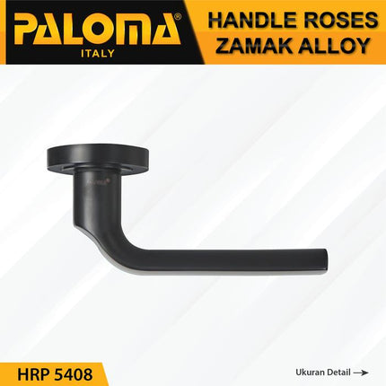 Handle Pintu Roses PALOMA HRP 5408 Gagang Door Lever Zamak Hitam Black