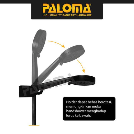 PALOMA SSP 2309 Shower Set Handshower Mandi Hand Shower Head Kepala Shower Genggam Sower 3 Mode Paket ABS Chrome Gunmetal Gun Metal Grey Black Gold Silver Abu Hitam Emas SSP 2309CP SSP 2309GM SSP 2309MB SSP 2309SG
