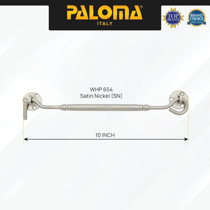 PALOMA WHP Penahan Hak Angin Jendela Window Hook 8" 10" inch Brass Kuningan Gold Silver Grey Black Emas Abu Hitam WHP 651 652 653 654 657 658