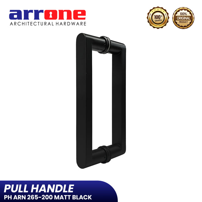 Pull Handle ARRONE PH ARN 265-200 MATT BLACK Handle Pintu Kupu Tarung Tarikan Pintu
