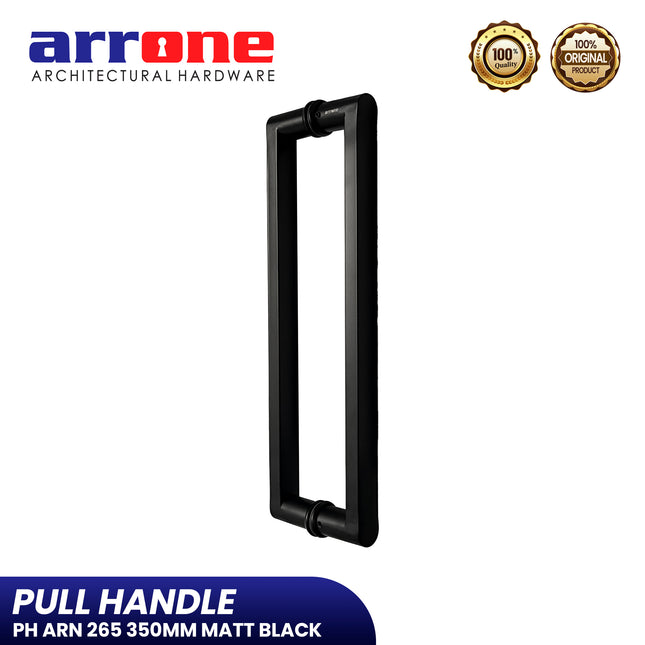 Pull Handle ARRONE PH ARN 265 350MM MATT BLACK Handle Pintu Kupu Tarung Tarikan Pintu