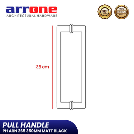 Pull Handle ARRONE PH ARN 265 350MM MATT BLACK Handle Pintu Kupu Tarung Tarikan Pintu