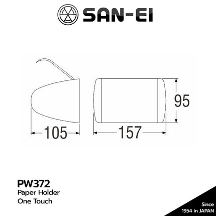 Paper Holder SANEI PW372 Tempat Tissue Tisu Toilet PW 372