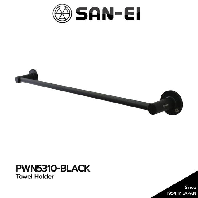 Gantungan Handuk SANEI PWN5310 Black Towel Holder PWN 5310 Hitam