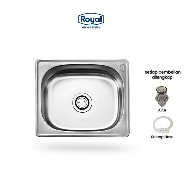 Kitchen Sink Royal SB 42 S Wastafel Dapur | Bak Cuci Piring 48 x 40 Cm
