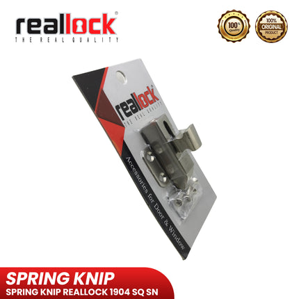 Spring Knip REALLOCK RLK 1904 SQ SN Spring Knife Pengunci Grendel Jendela
