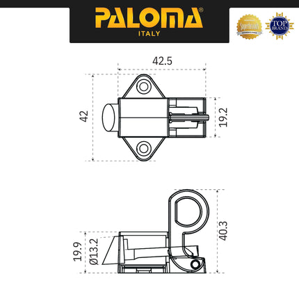 Spring Knive PALOMA SKP 101 102 106 STANDARD Kunci Jendela Rumah Spring Knip