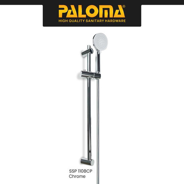 PALOMA SSP 1108 Shower Set Tiang Handshower Mandi Hand Shower Head Kepala Shower Genggam Pole Bar 3 Mode Paket ABS Chrome Gunmetal Gun Metal Grey Black Gold Silver Abu Hitam Emas SSP 1108CP SSP 1108MB SSP 1108GM SSP 1108SG