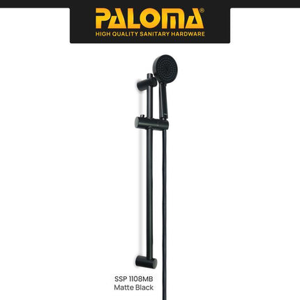 PALOMA SSP 1108 Shower Set Tiang Handshower Mandi Hand Shower Head Kepala Shower Genggam Pole Bar 3 Mode Paket ABS Chrome Gunmetal Gun Metal Grey Black Gold Silver Abu Hitam Emas SSP 1108CP SSP 1108MB SSP 1108GM SSP 1108SG