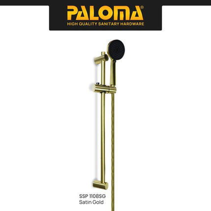 PALOMA SSP 1108 Shower Set Tiang Handshower Mandi Hand Shower Head Kepala Shower Genggam Pole Bar 3 Mode Paket ABS Chrome Gunmetal Gun Metal Grey Black Gold Silver Abu Hitam Emas SSP 1108CP SSP 1108MB SSP 1108GM SSP 1108SG