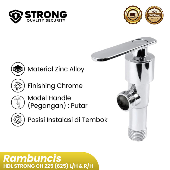 Keran Stop Kran Dinding Tembok ABS STRONG Kran STP 1511 CP