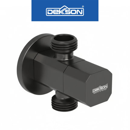 Stop Valve 2 Out Dekkson SV 8004-2 CP Stop Kran Kuningan 2 Cabang Kloset Brass Shower 2 Way Out Double Setop Keran Air Toilet