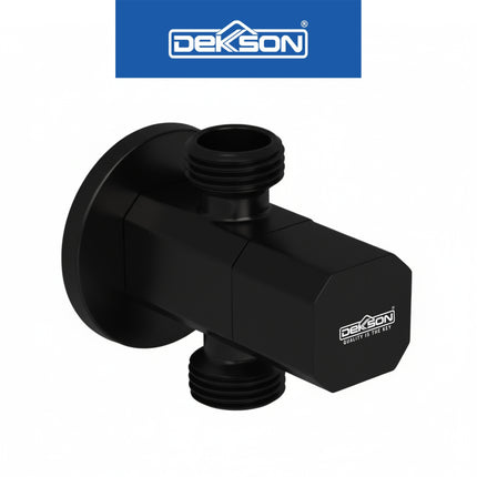 Stop Valve 2 Out Dekkson SV 8004-2 CP Stop Kran Kuningan 2 Cabang Kloset Brass Shower 2 Way Out Double Setop Keran Air Toilet