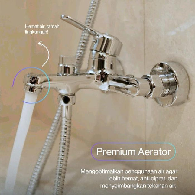 Kran Shower Bathtub Mixer Dekkson BBM 8133-2 Keran Shower Panas Dingin Sower Kran Bathub Mixer