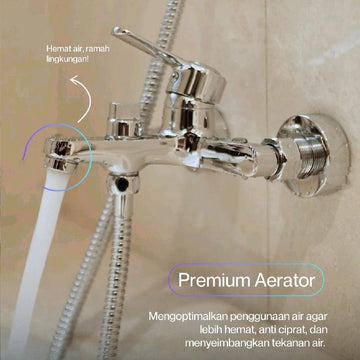 Kran Shower Bathtub Mixer Dekkson BBM 8133-2 Keran Shower Panas Dingin Sower Kran Bathub Mixer