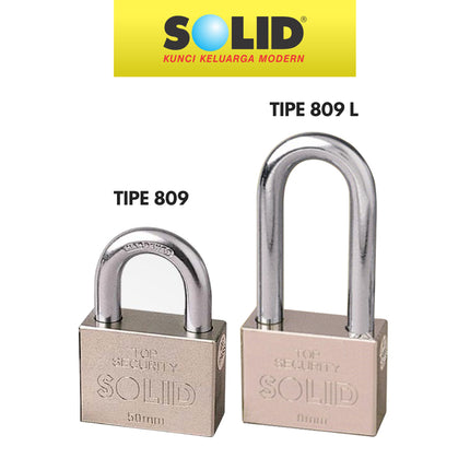 Gembok Solid Padlock SOLID BAJA 809 Kunci Pintu Pagar