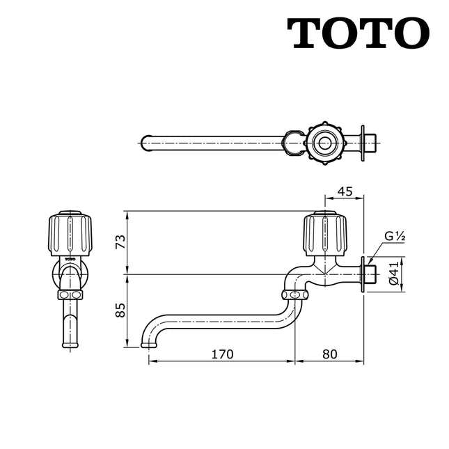 Sink Tap TOTO T30AR13V7N Kran Keran Air Cuci Tangan