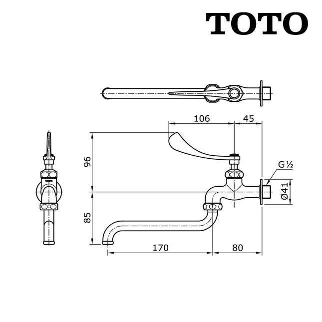 Sink Tap TOTO T30ARQ13N Kran Keran Air Cuci Tangan