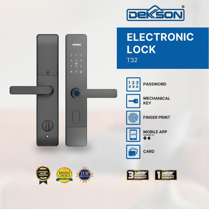 Digital Lock Dekkson DKS EL T32 Grey