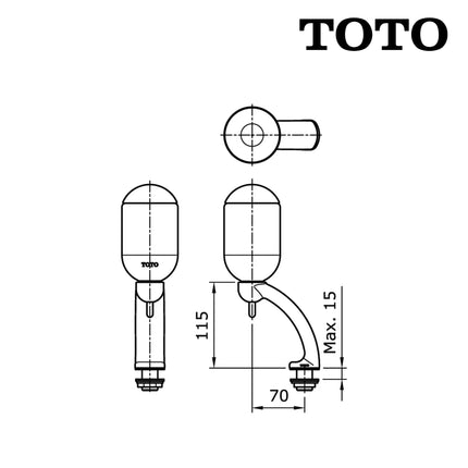 Soap Dispenser TOTO TS126AR Tempat Sabun Cair Soap Holder