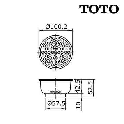 Floor Drain TOTO TX1EAV1 Saringan Got Kamar Mandi Lubang Air