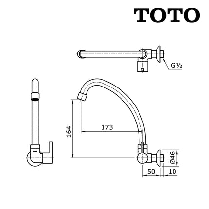 Kitchen Faucet TOTO TX609K Keran Cuci Piring Kran Dapur