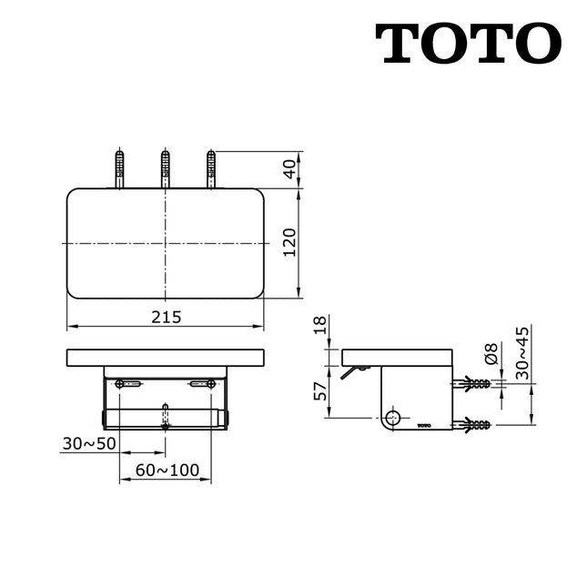 Paper Holder TOTO TX720MMB Tempat Tissue Tempat Tisu