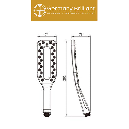 Hand Shower Warna-Warni Germany Brilliant VRSN1 Series