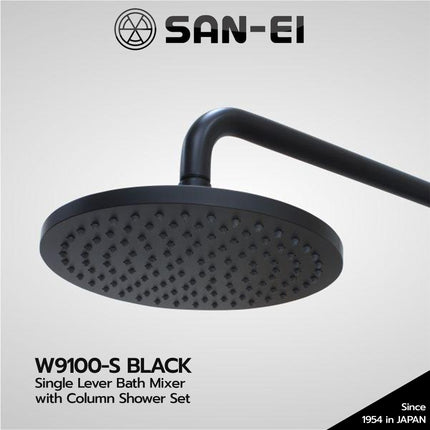 Shower Column SET Tiang Mixer SANEI W9100-S Black Kran Shower Bath