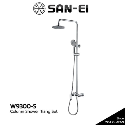 Single Lever Bath Mixer with Column Shower Set SANEI W9300-S Kran Shower Tiang W 9300 S