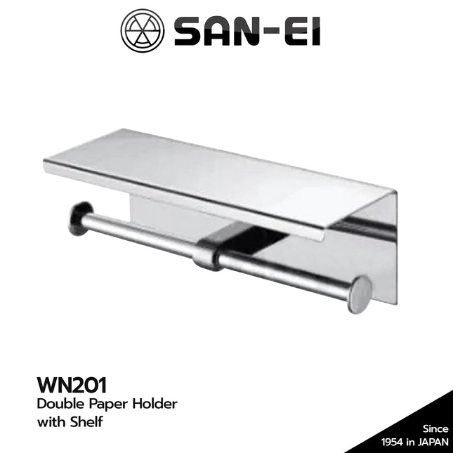 Paper Holder with Self SANEI WN201 Tempat Tissue Tisu Toilet