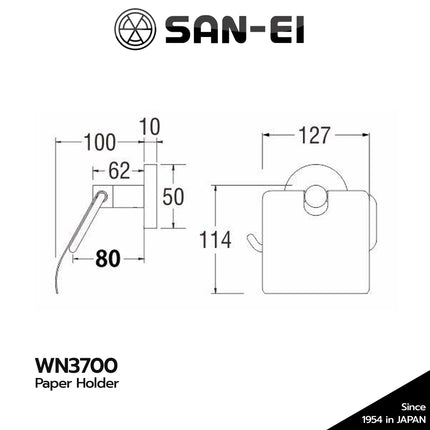Paper Holder SANEI WN3700 Tempat Tissue Tisu Toilet WN 3700