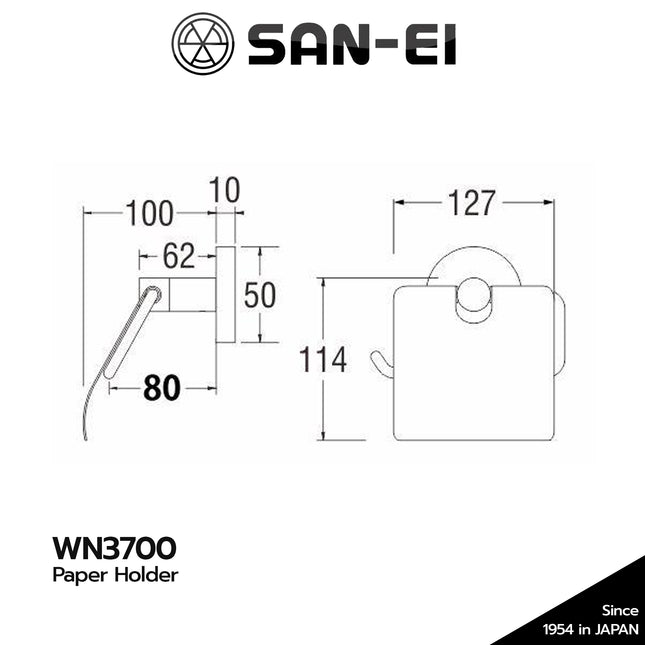 Paper Holder SANEI WN3700 Tempat Tissue Tisu Toilet WN 3700