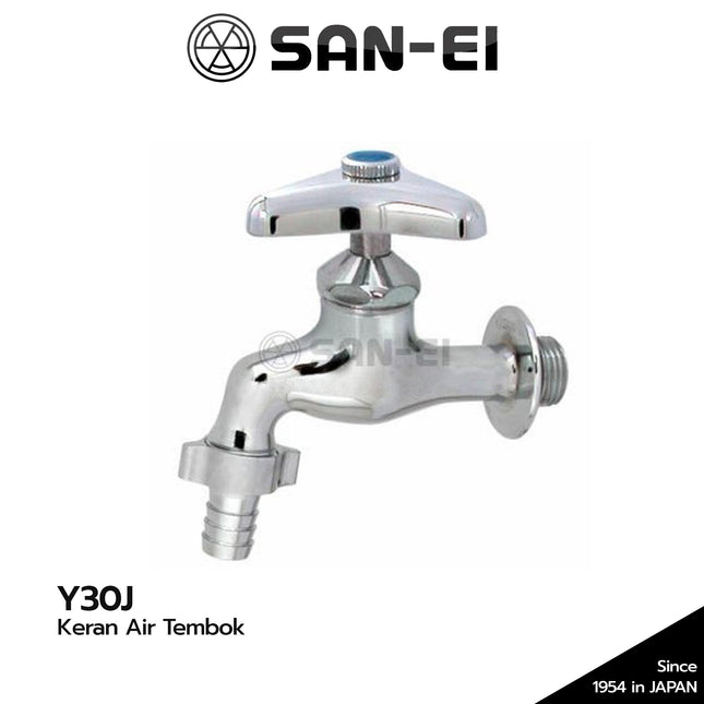 Kran Taman SANEI Y30J Keran Air Tembok Sink Tap with Coupling Y 30 J