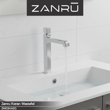 Keran Wastafel ZANRU ZN103HASQ Lavatory Faucet With Top Handle Kran Washtafel