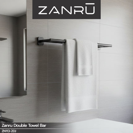 Double Towel Bar ZANRU ZN113-2DJ Gantungan Handuk Gantungan Baju