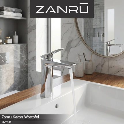 Keran Wastafel ZANRU ZN115B Lavatory Faucet Kran Washtafel Panas Dingin
