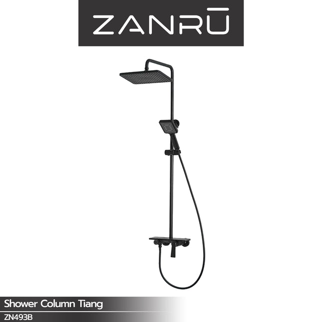 Shower Tiang Set ZANRU ZN493B Single Lever Shower Column