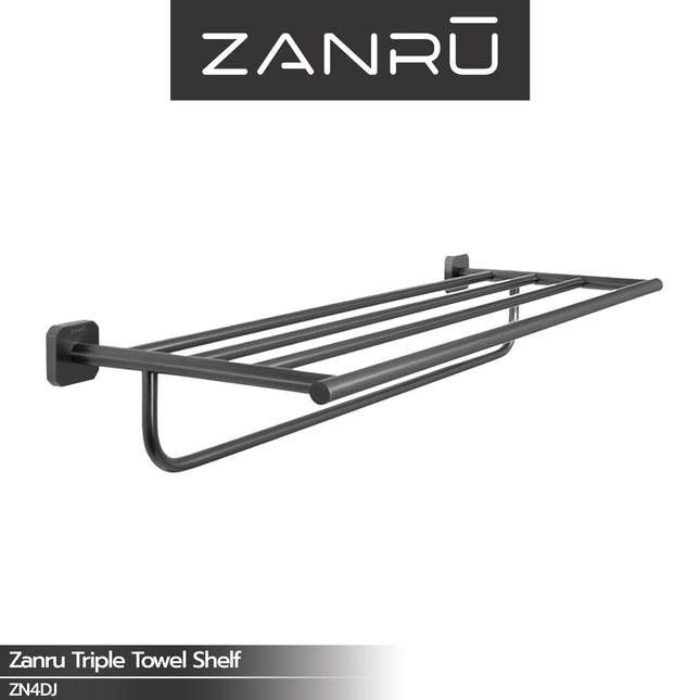 Triple Towel Shelf ZANRU ZN4DJ Gantungan Handuk Baju