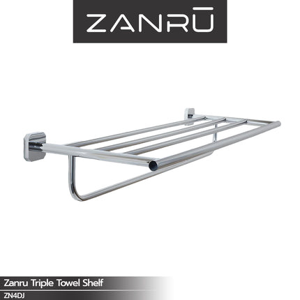 Triple Towel Shelf ZANRU ZN4DJ Gantungan Handuk Baju
