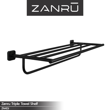 Triple Towel Shelf ZANRU ZN4DJ Gantungan Handuk Baju