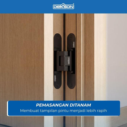 DEKKSON Engsel Tanam Concealed Hinge Adjustable Engsel Pintu Tersembunyi ES CONC D40 D80 D120 40-120KG