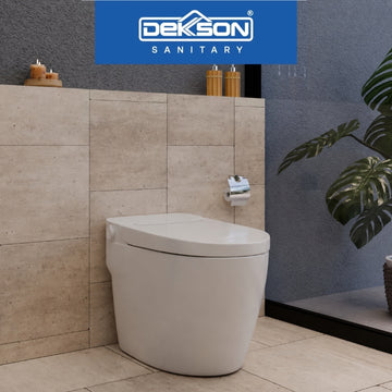 Toilet Smart Dekkson TS 6839 S TRAP White Kloset Duduk Pintar Automatic