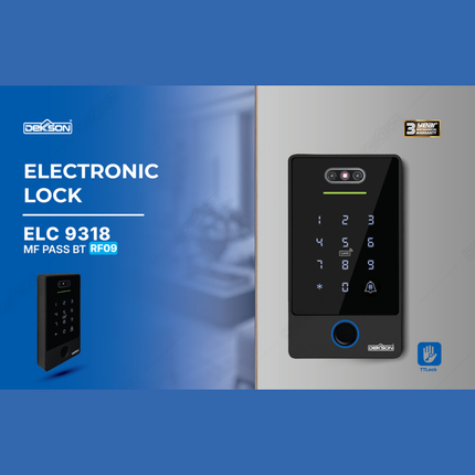 DEKKSON RF09 BK ELC 9318 MF Electronic Lock Reader Access