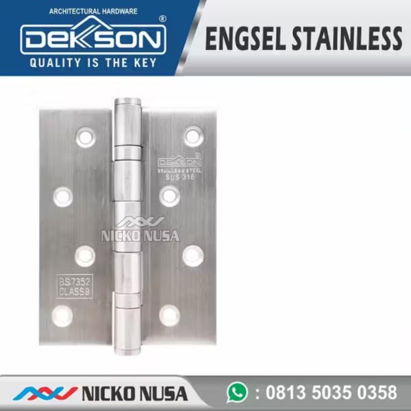 ENGSEL STAINLESS DEKKSON SUS 316 4X3X2MM 2BB SSS